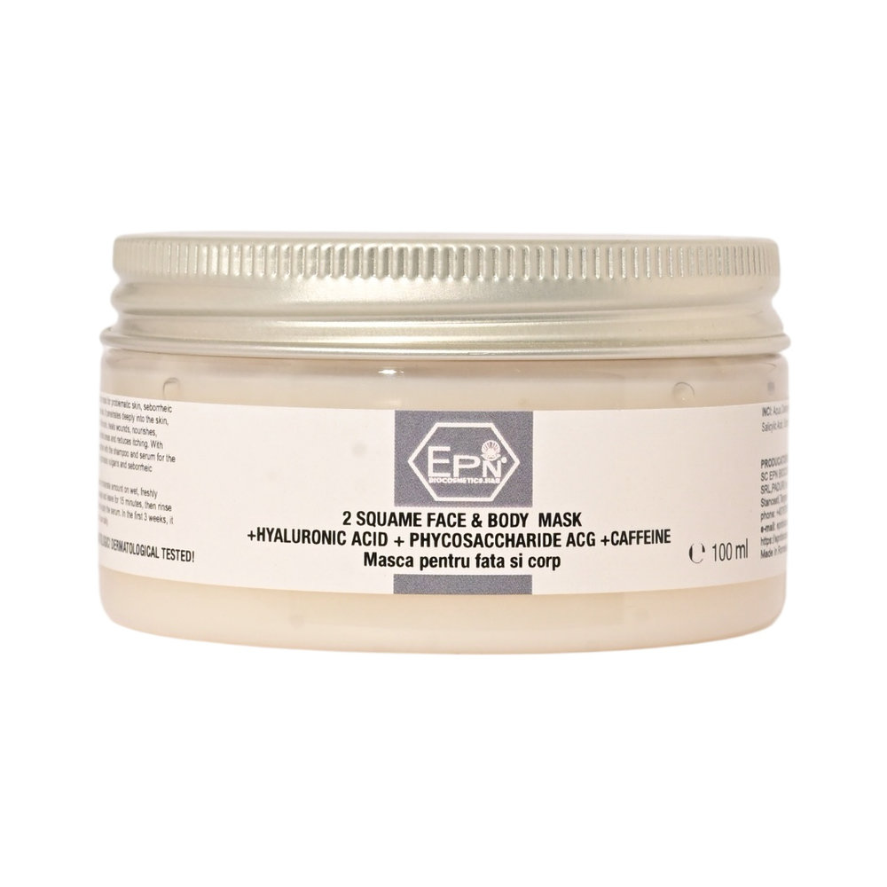 2 SQUAME FACE & BODY MASK +HYALURONIC ACID + PHYCOSACCHARIDE ACG +CAFFEINE